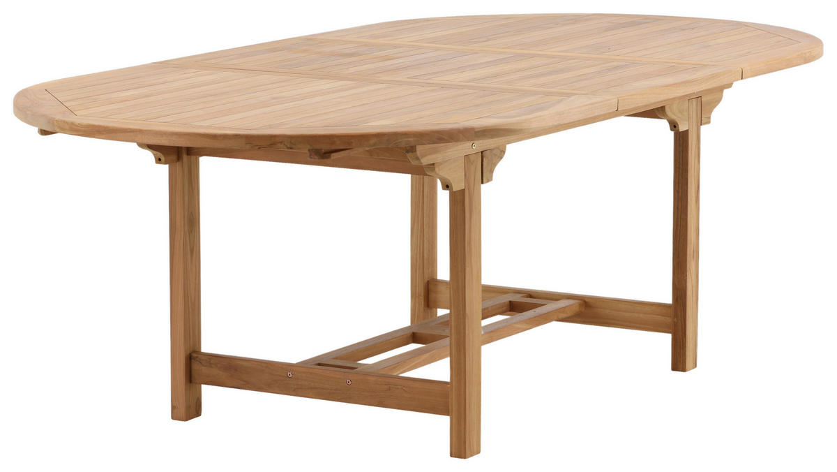 GARTENTISCH 180/120/75 cm  - Teakfarben, KONVENTIONELL, Holz (180/120/75cm) - Gardenson