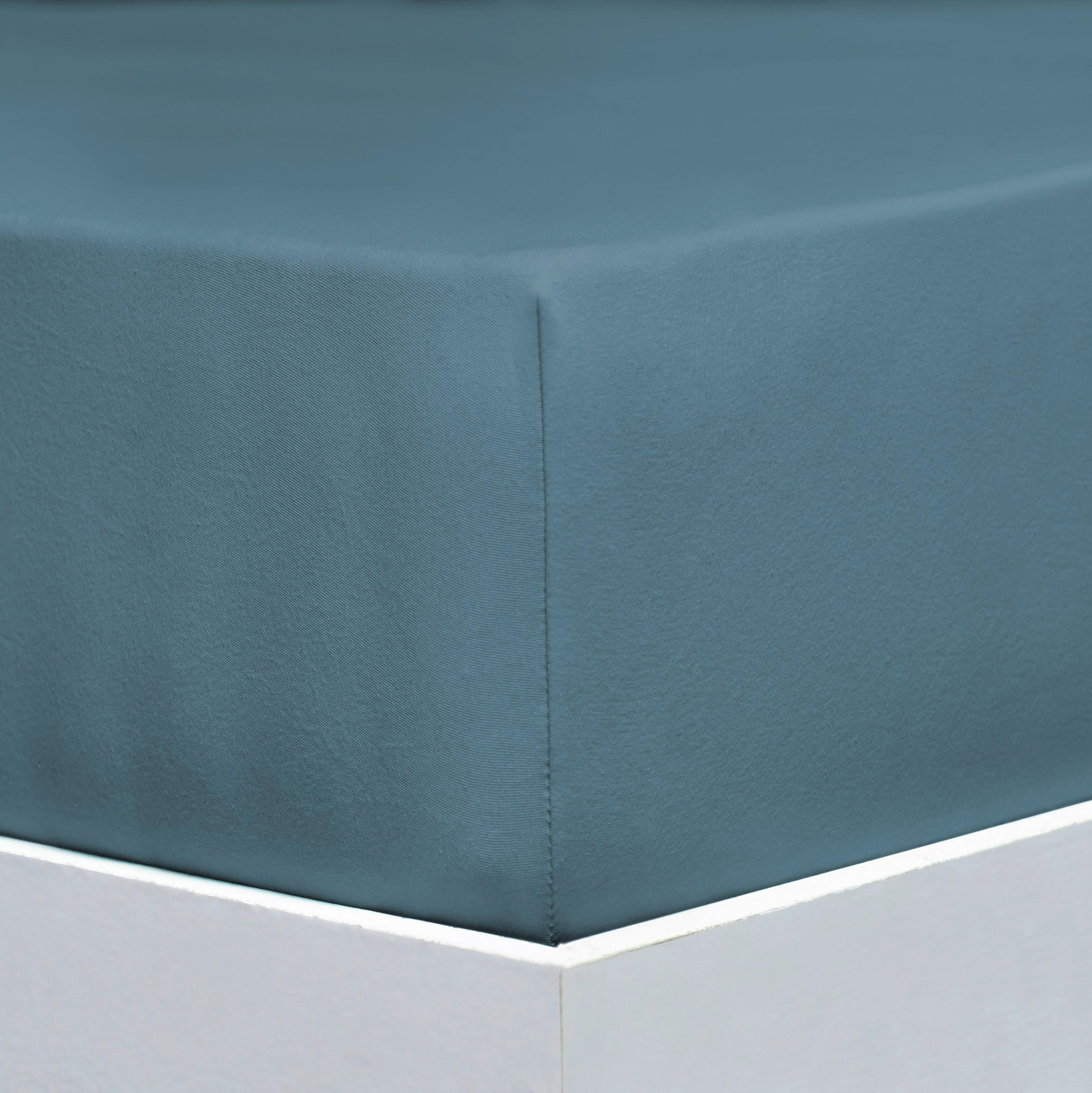 SPANNLEINTUCH 90-100/200-220 cm Jersey  - Blaugrau, Basics, Textil (90-100/200-220cm) - Florella