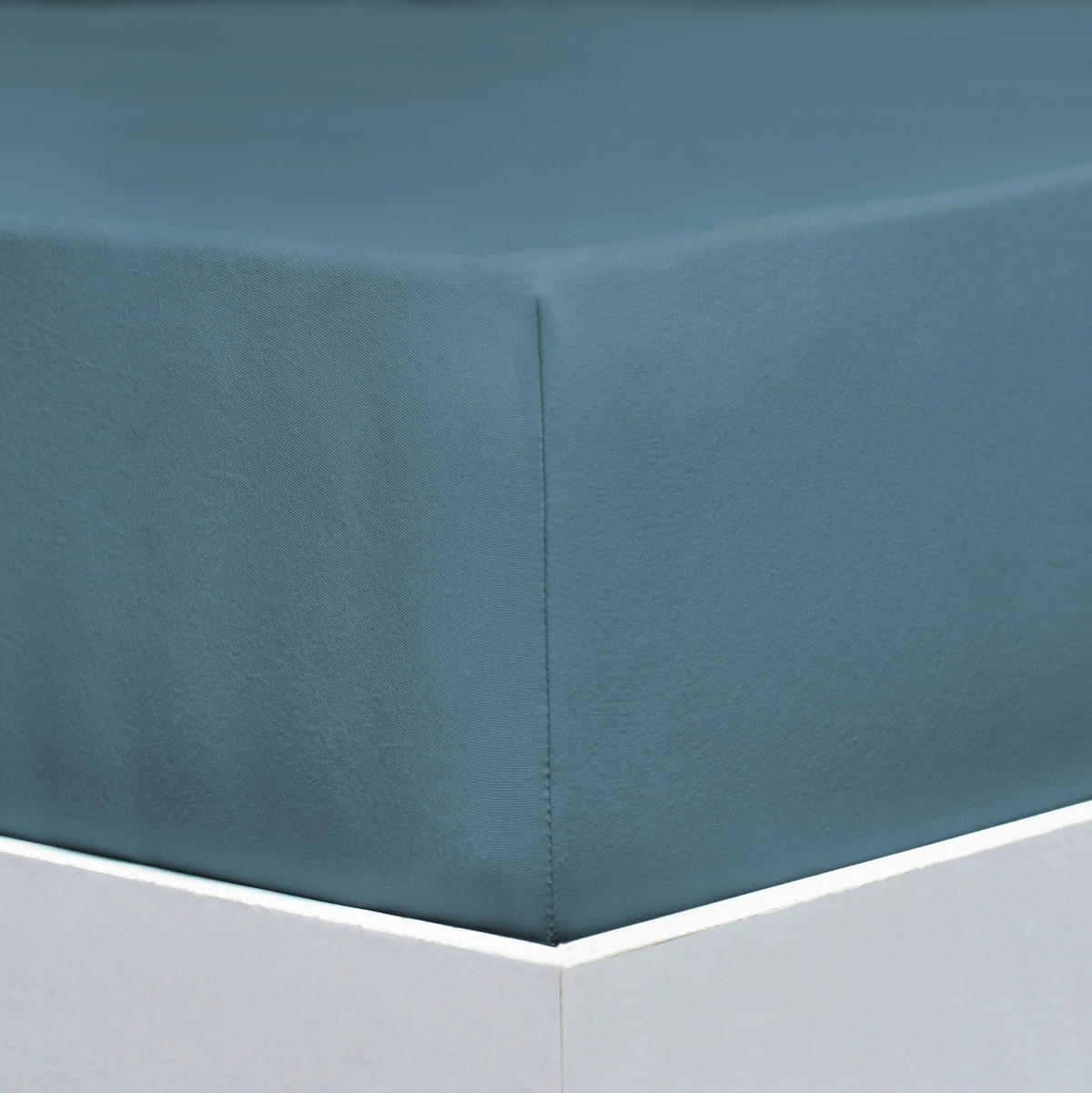 SPANNLEINTUCH 180-200/200-220 cm Jersey  - Blaugrau, Basics, Textil (180-200/200-220cm) - Florella