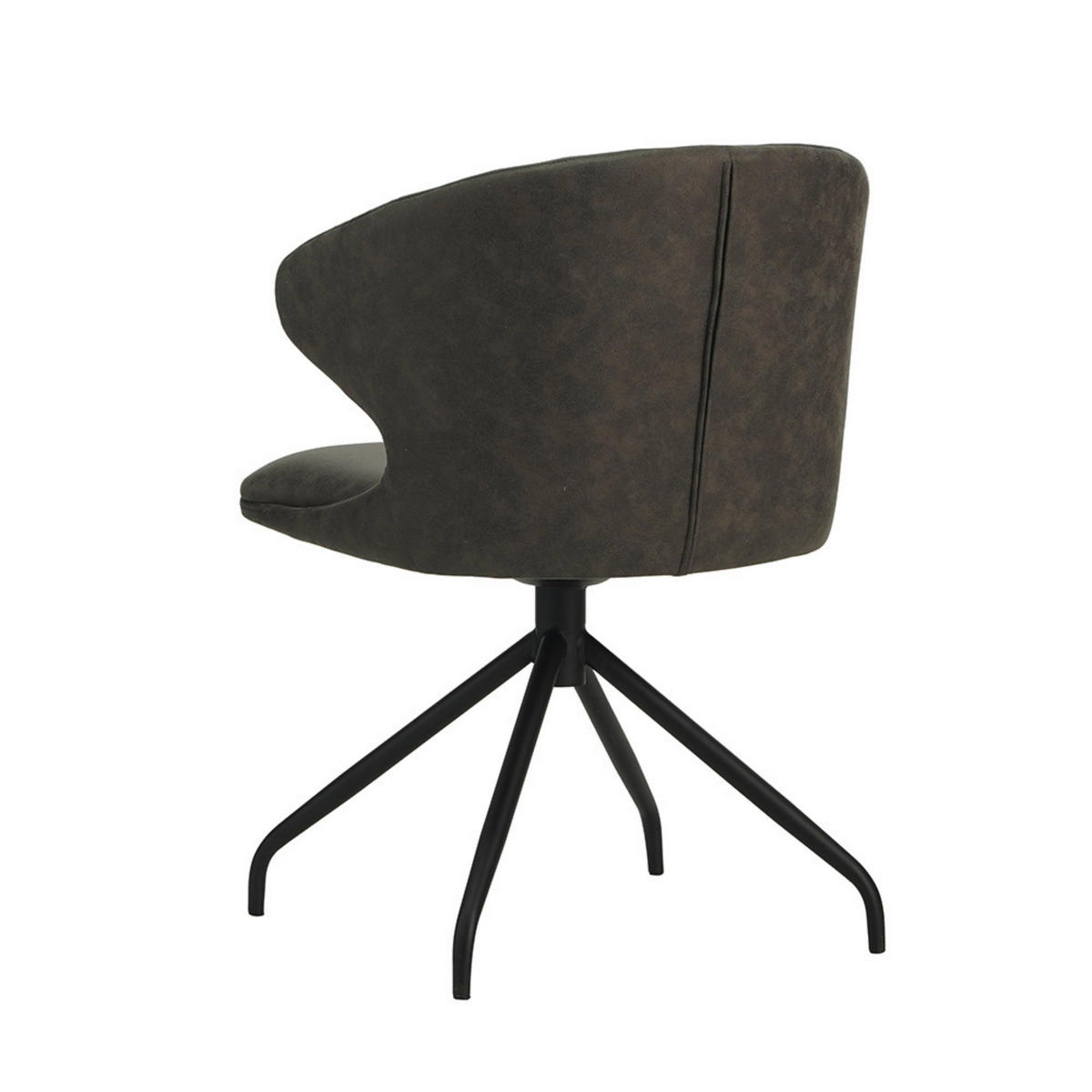ŽIDLE S PODRUČKAMI, mikrovlákno, antracitová - černá/antracitová, Moderní, kov/textil (56/80/44cm) - MID.YOU