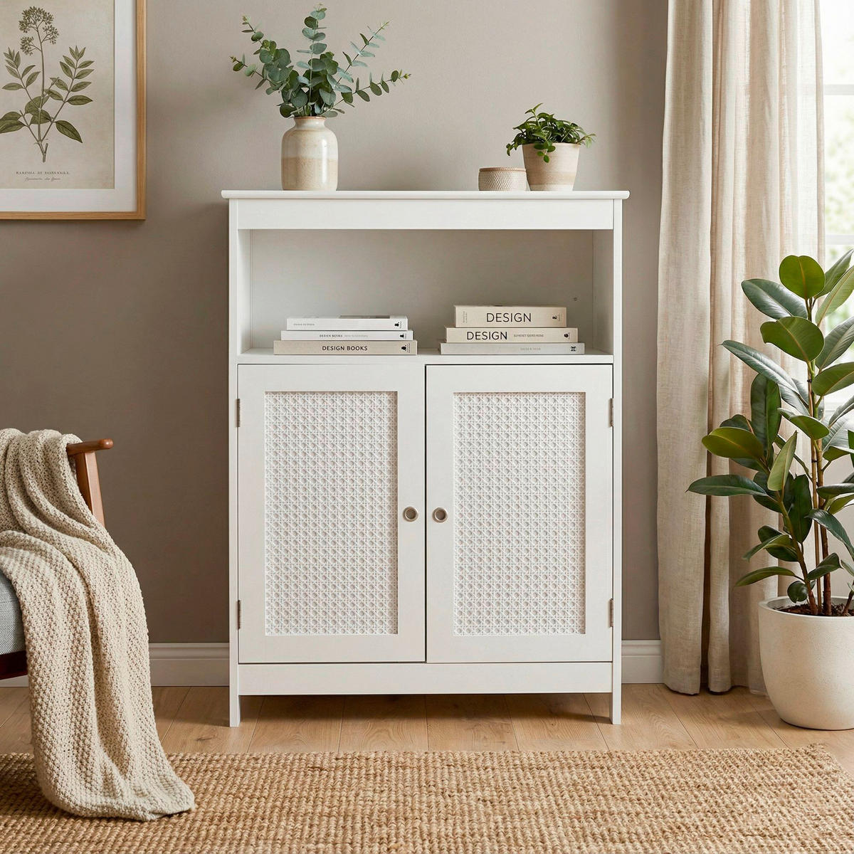 REGAL  60/80/28 cm Weiss  - Weiss, Design, Holzwerkstoff (60/80/28cm) - Livetastic