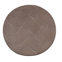 WEBTEPPICH  Wohnzimmer 80 cm Stilo Taupe rund  - Taupe, Design, Textil (80cm) - Novel