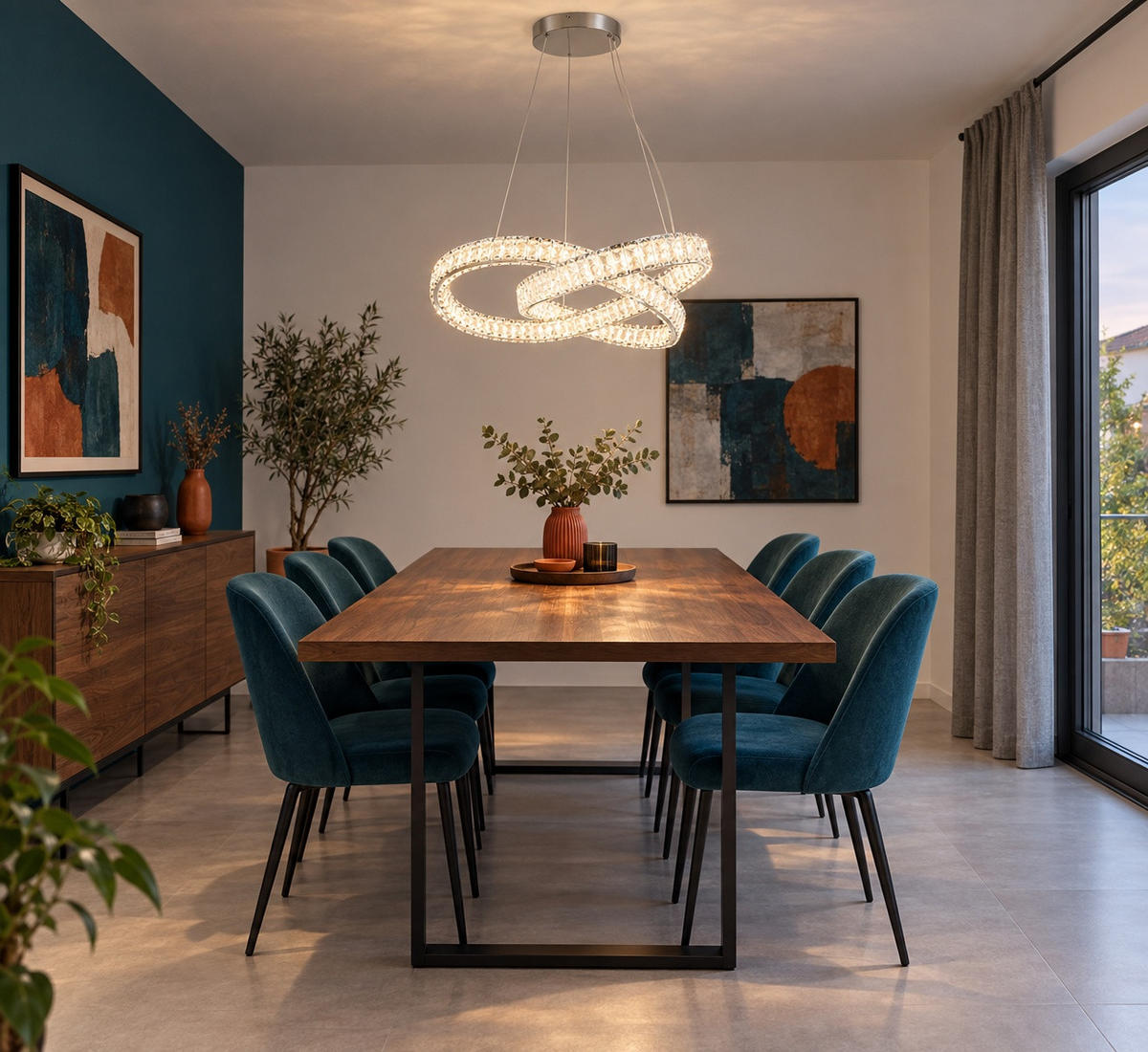 LED-HÄNGELEUCHTE 78/120 cm  - Chromfarben, KONVENTIONELL, Glas/Metall (78/120cm) - Glandor