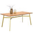 ESSTISCH in Holz, Metall 175/90/76 cm - Goldfarben/Akaziefarben, LIFESTYLE, Holz/Metall (175/90/76cm) - Landscape ESSTISCH in Holz, Metall 175/90/76 cm - Goldfarben/Akaziefarben, LIFESTYLE, Holz/Metall (175/90/76cm) - Landscape