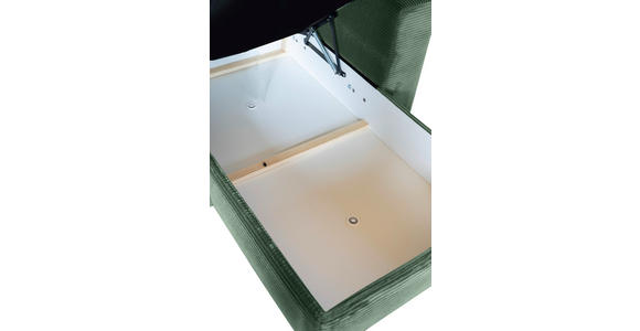 ECKSOFA  in Cord Dunkelgrün  - Dunkelgrün/Schwarz, KONVENTIONELL, Textil/Metall (258/168cm) - Carryhome