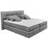 BOXSPRINGBETT in Grau - Schwarz/Grau, Design, Kunststoff/Textil (180/200cm) - Carryhome BOXSPRINGBETT in Grau - Schwarz/Grau, Design, Kunststoff/Textil (180/200cm) - Carryhome