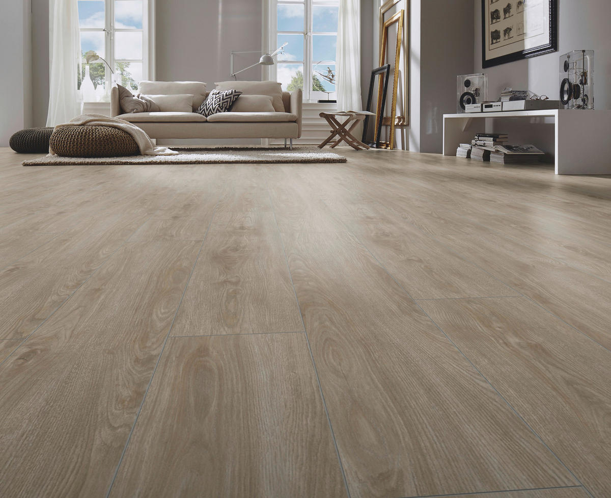 LAMINATBODEN Exquisit Plus  - Eichefarben, KONVENTIONELL, Holz (138.0/24.4/0.8cm)