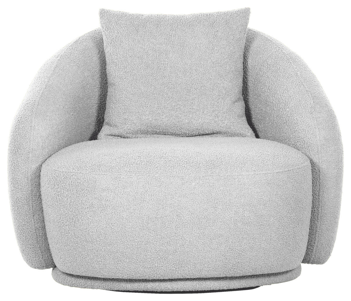 COCKTAILSESSEL in Chenille Creme  - Creme/Schwarz, Lifestyle, Textil/Metall (101/79/96cm) - Xora