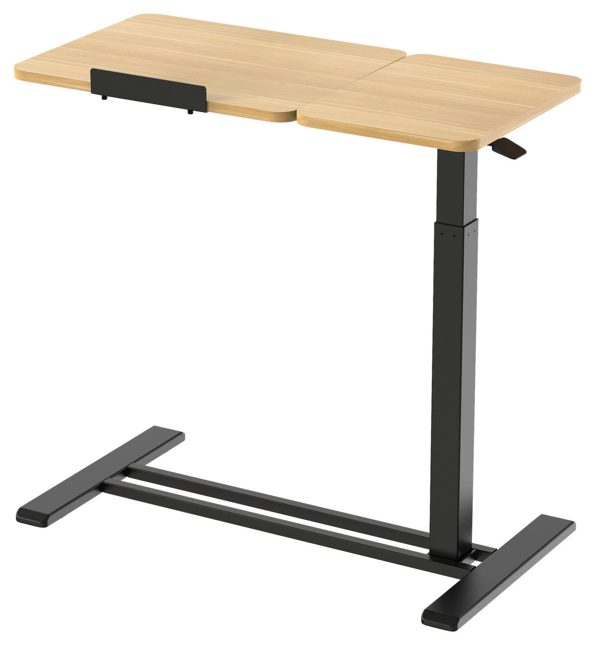 LAPTOPTISCH  Schwarz, Eichefarben Gasdruckfeder höhenverstellbar  - Eichefarben/Schwarz, MODERN, Holzwerkstoff/Kunststoff (78/65,5/105/38cm) - MID.YOU