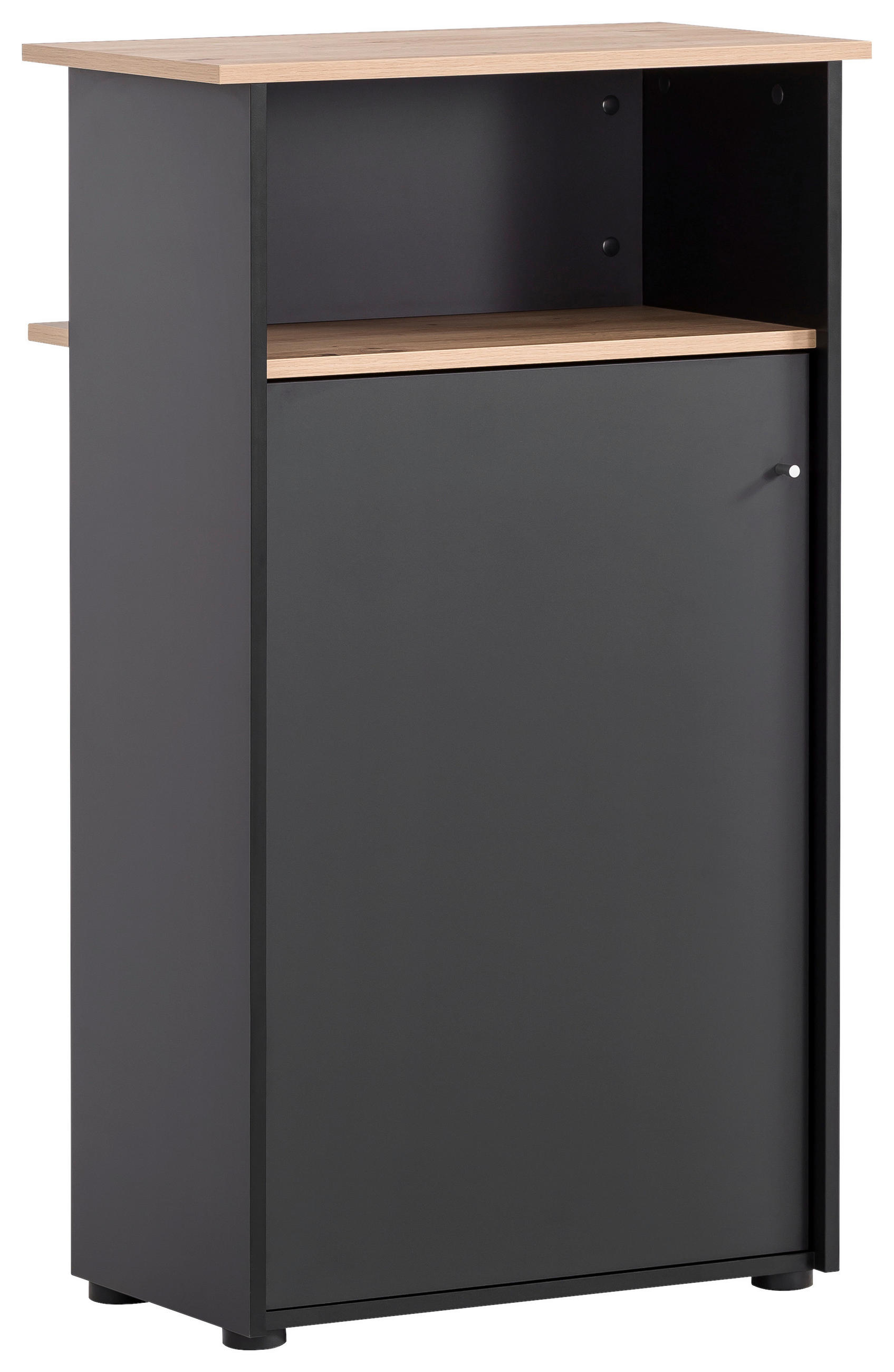 STEHPULT 65,8/110,5/44 cm  - Schwarz/Eiche Artisan, MODERN, Holzwerkstoff (65,8/110,5/44cm) - MID.YOU