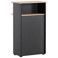 STEHPULT 65,8/110,5/44 cm  - Schwarz/Eiche Artisan, MODERN, Holzwerkstoff (65,8/110,5/44cm) - MID.YOU