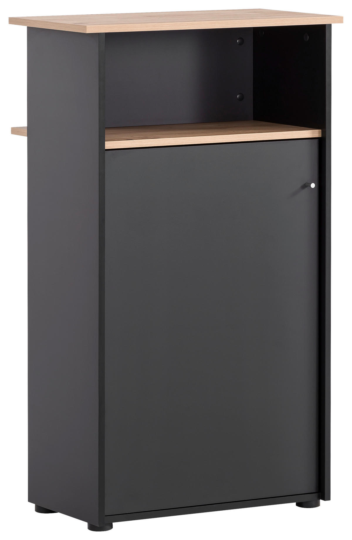STEHPULT 65,8/110,5/44 cm  - Schwarz/Eiche Artisan, MODERN, Holzwerkstoff (65,8/110,5/44cm) - MID.YOU