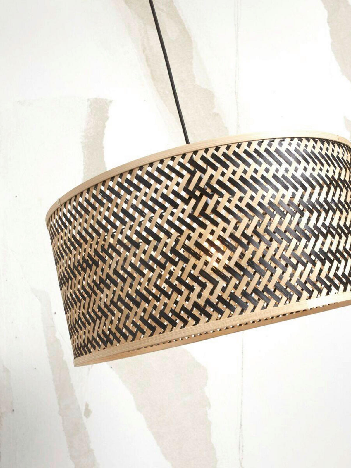HÄNGLAMPA GOOD&MOJO  50/22 cm  - svart/naturfärgad, Trend (50/22cm) - Good & Mojo