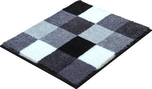 BIDET-VORLEGER Grau, Schwarz, Weiß 50/60 cm  - Schwarz/Weiß, Basics, Kunststoff/Textil (50/60cm) - Grund
