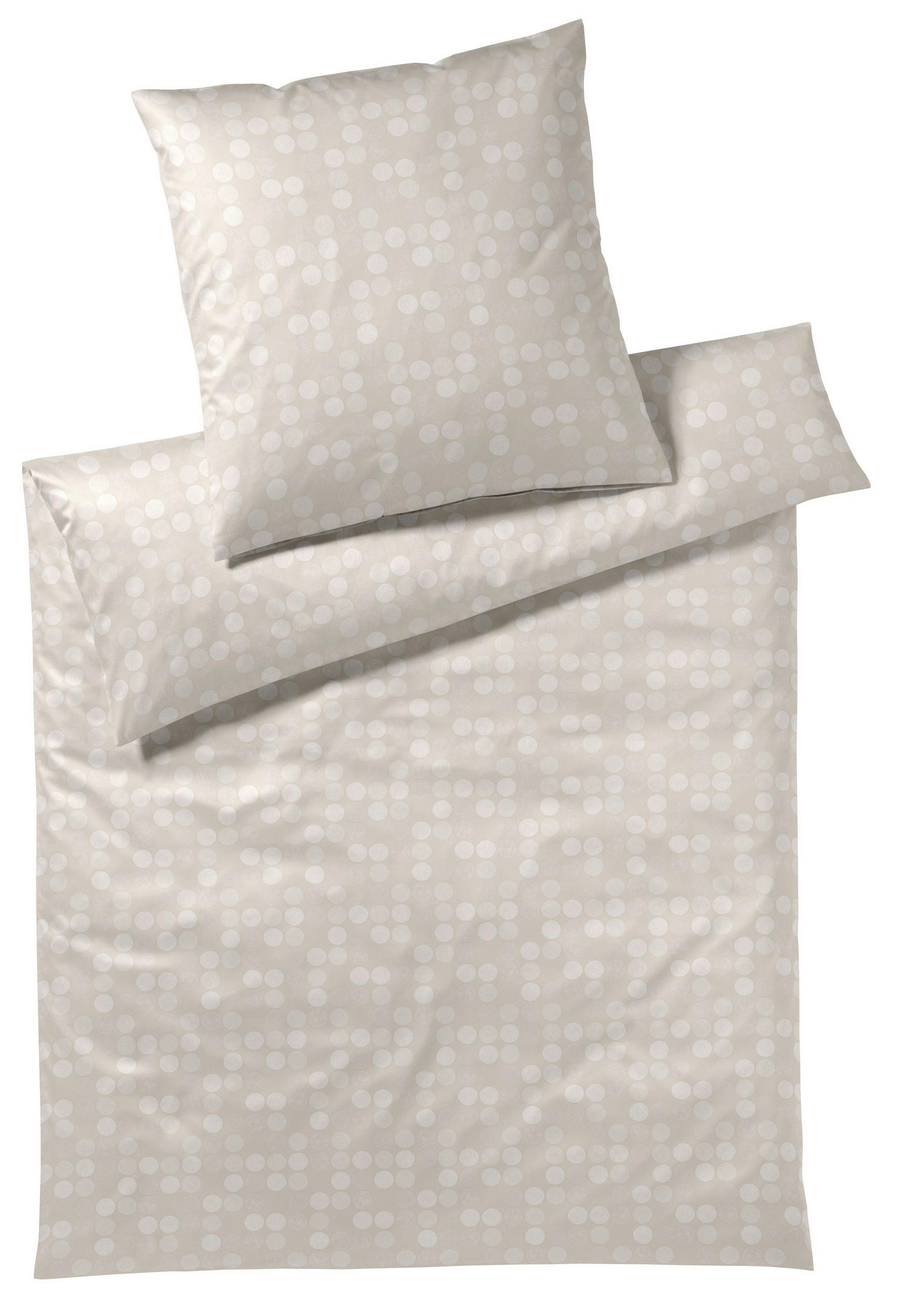 POSTELJNINA DOTS 140/200 cm damast naravne barve - naravne barve, Konvencionalno, tekstil (140/200cm) - Joop!