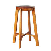 Scaun de bar in maro, multicolor  - maro/multicolor, Trend (40/75cm) - Landscape
