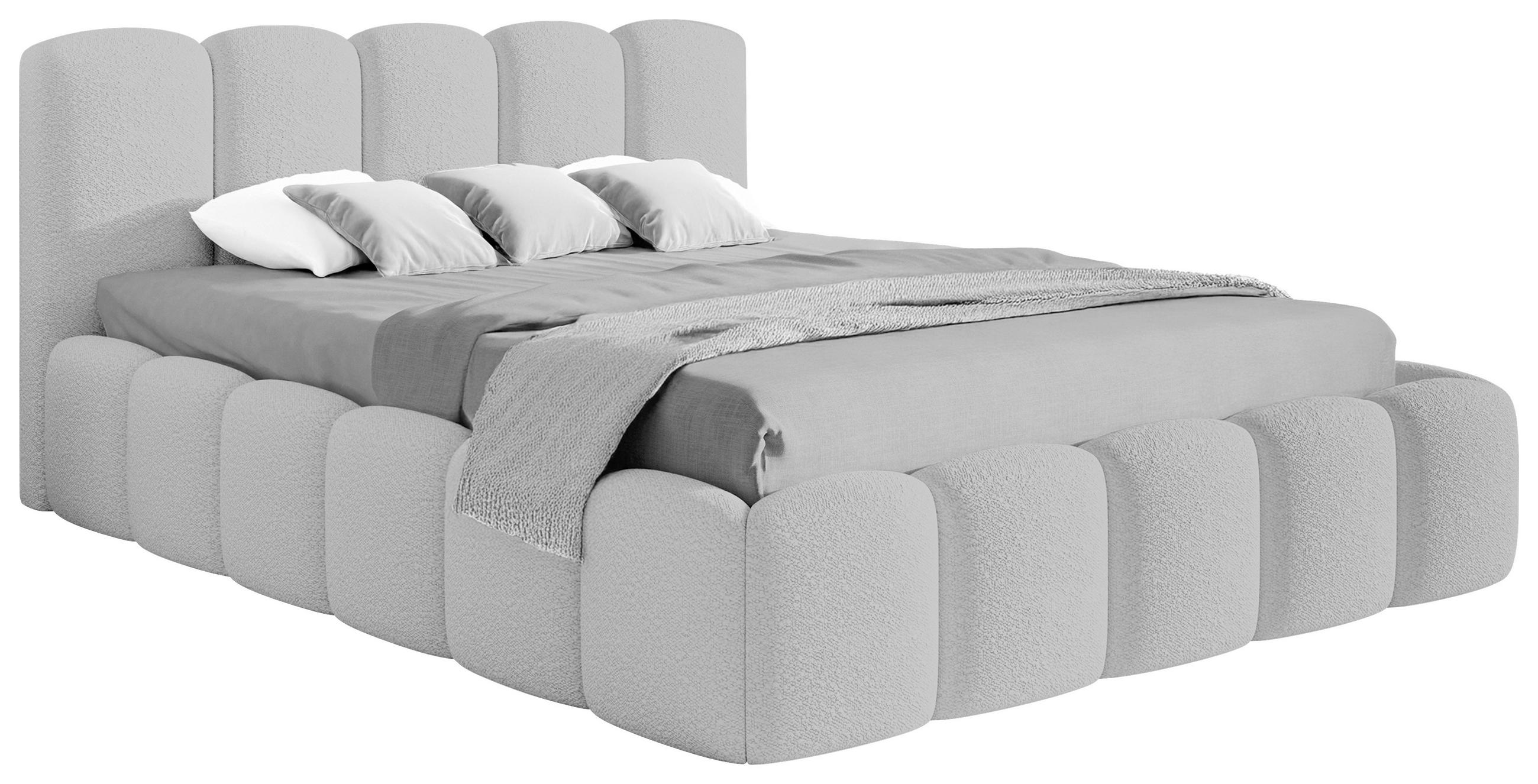 Livetastic ČALOUNĚNÁ POSTEL, 140/200 cm, šedá