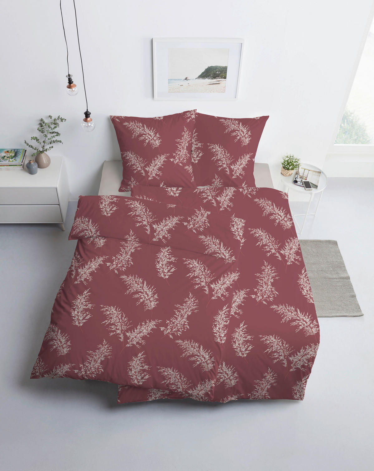 BETTWÄSCHE 2-teilig Atelier Interlock-Jersey 140/200 cm  - Mauve, Basics, Textil (140/200cm) - Estella