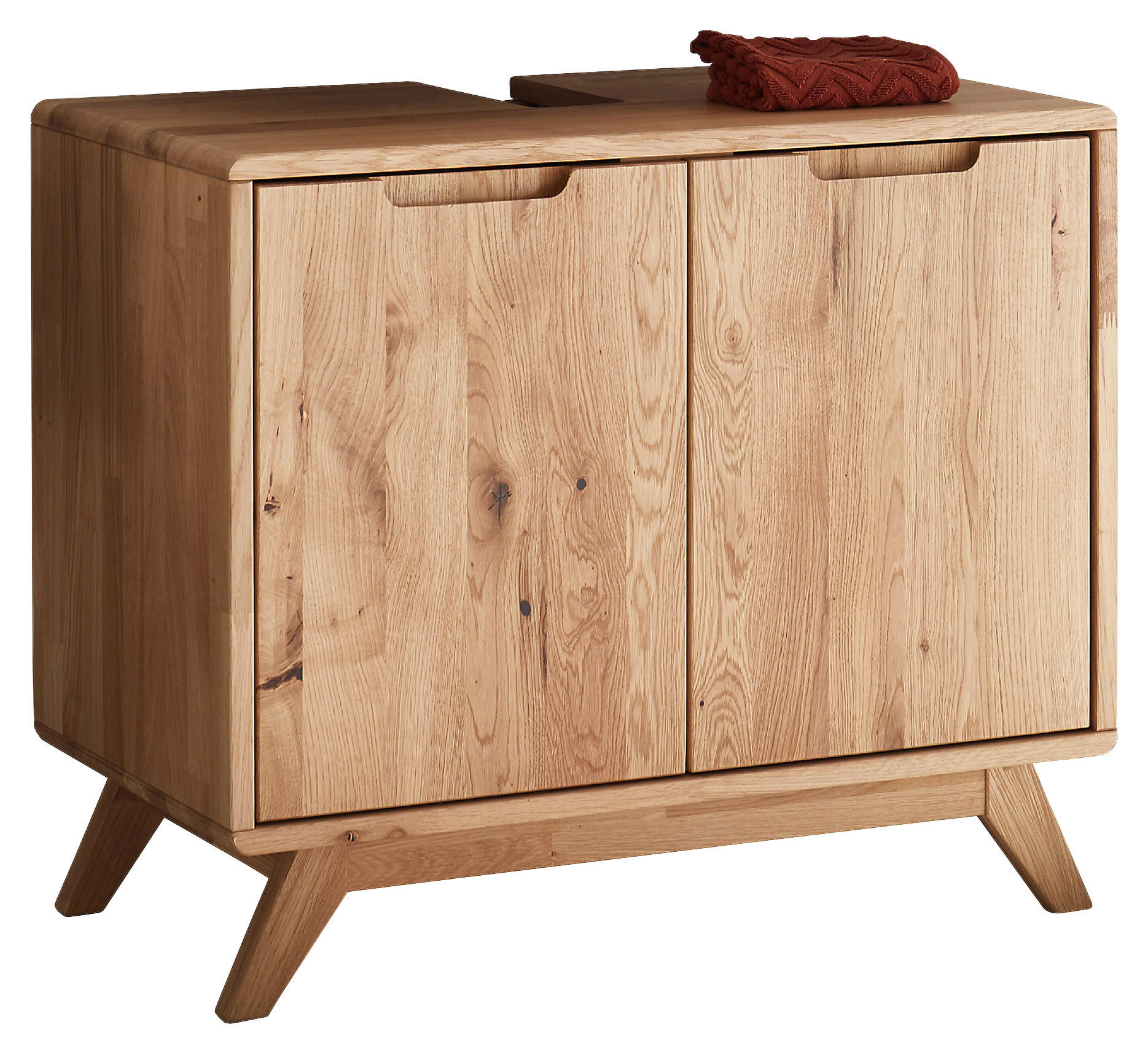 WASCHBECKENUNTERSCHRANK 70/60/40 cm  - Wildeiche, Basics, Holz (70/60/40cm) - Linea Natura