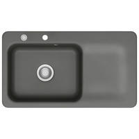 SPÜLE Juna 90 / 50150280  - Dunkelgrau, Basics, Keramik (90/20/51cm) - Systemceram