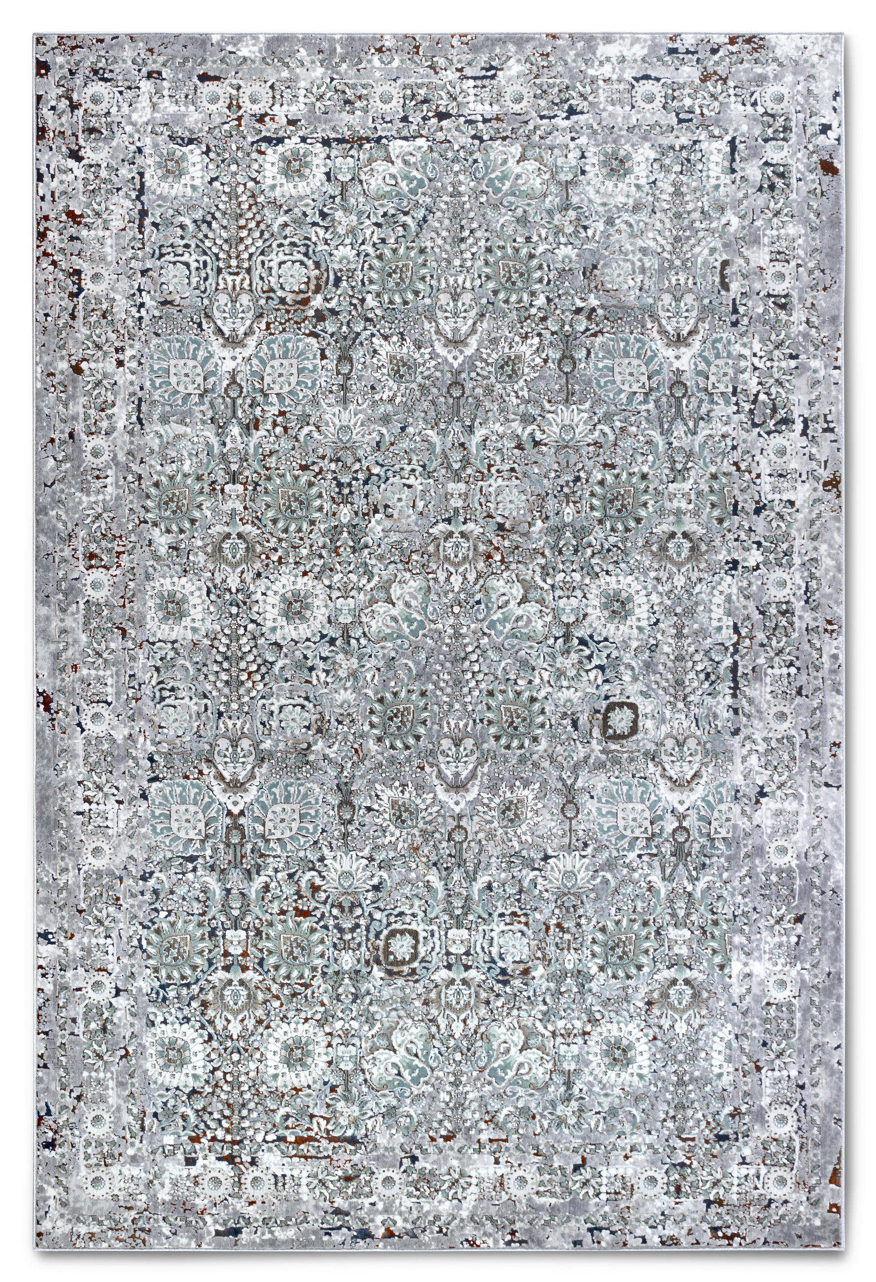 VINTAGE-TEPPICH 190/280 cm Kollektion 1809 Multicolor, Hellgrau  - Multicolor/Hellgrau, Design, Kunststoff/Textil (190/280cm) - Villeroy & Boch