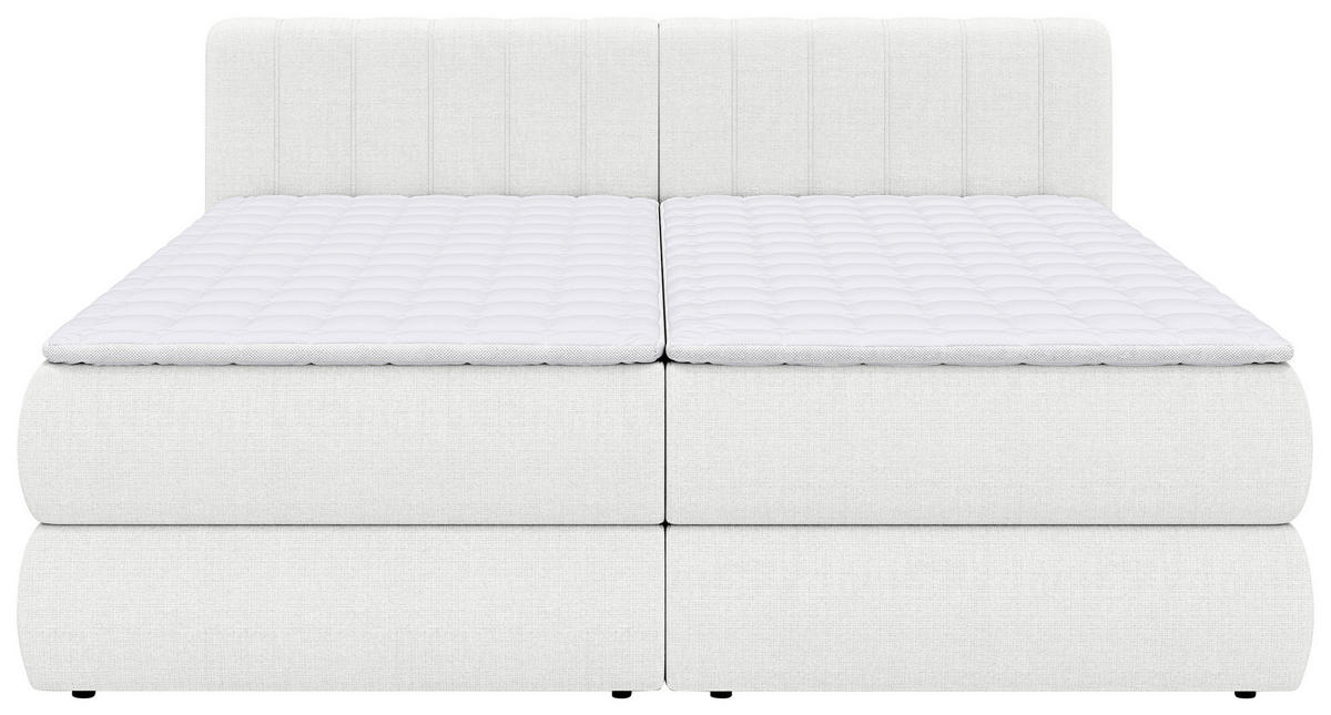 BOXSPRINGBETT 240/200 cm  in Beige  - Beige/Schwarz, Design, Kunststoff/Textil (240/200cm) - Chameo