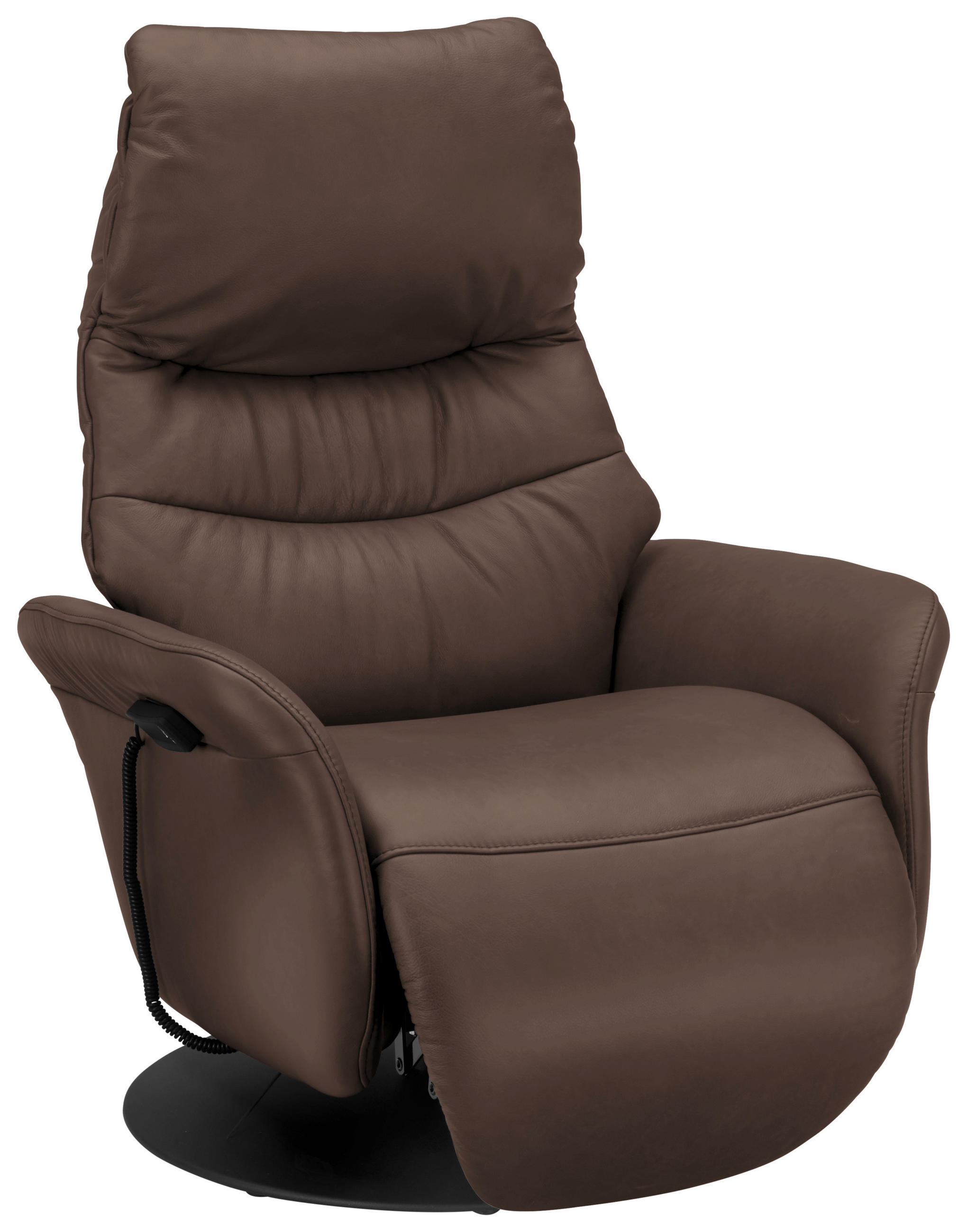 RELAXSESSEL in Leder Dunkelbraun  - Anthrazit/Dunkelbraun, Design, Leder/Metall (78/111/85cm) - Himolla Komfortklass