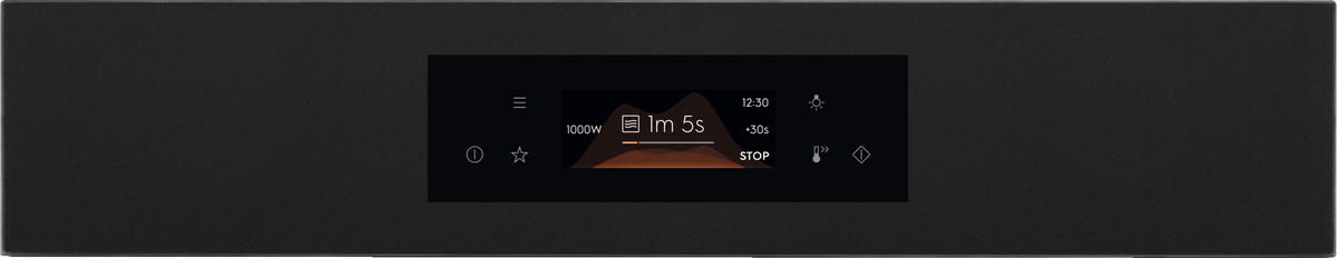 KOMPAKTBACKOFEN KVLBE28GT MattBlack  - Schwarz, Basics, Glas/Metall (59,5/45,5/56,7cm) - Electrolux