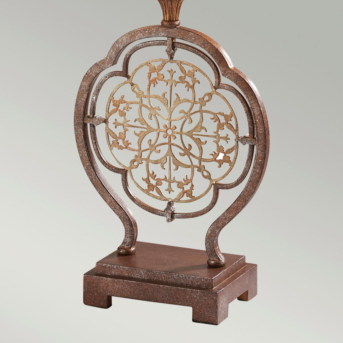 TISCHLEUCHTE - Bronzefarben, Konventionell, Textil/Metall (33/70/21cm) - Elstead Lighting