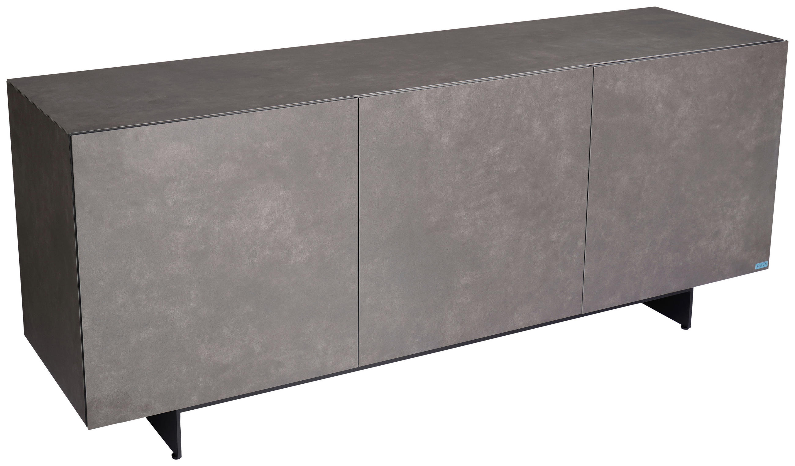 SIDEBOARD  180/75/50 cm 1 Schublade(n)  - Anthrazit/Schwarz, Design, Keramik/Holzwerkstoff (180/75/50cm) - Belluti
