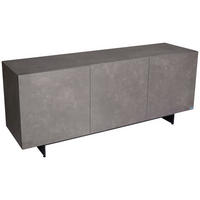 SIDEBOARD  180/75/50 cm 1 Schublade(n)  - Anthrazit/Schwarz, Design, Keramik/Holzwerkstoff (180/75/50cm) - Belluti