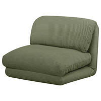 SCHLAFSESSEL Cord Olivgrün    - Olivgrün, Design, Textil/Metall (82/58/78cm) - Livetastic