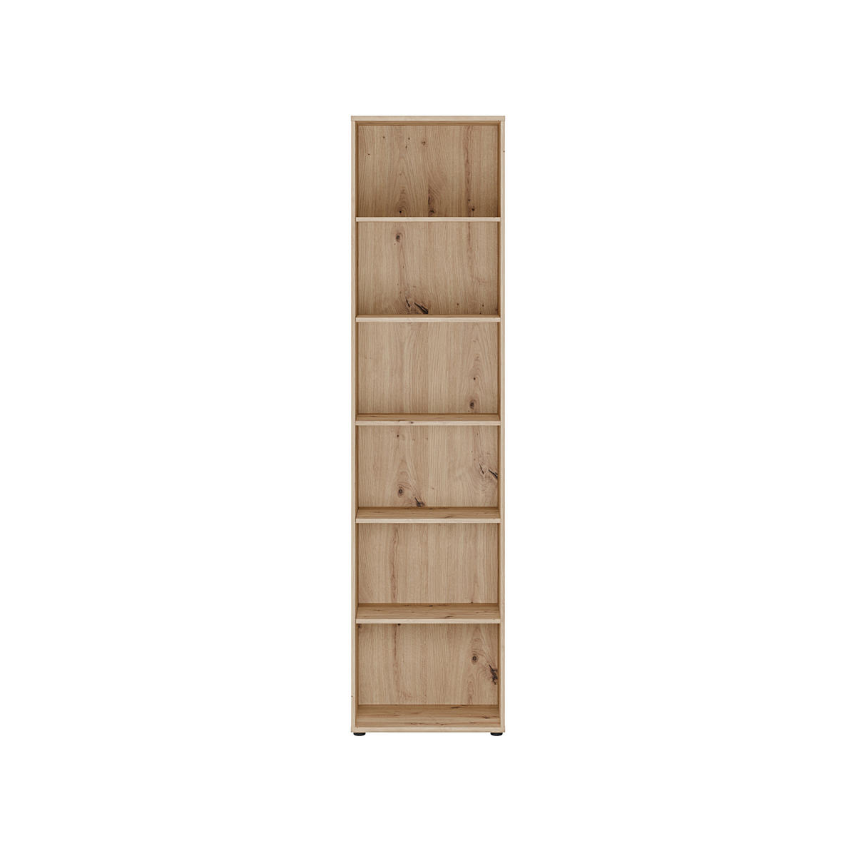 REGAL Eiche Artisan  - Schwarz/Eiche Artisan, Design, Holzwerkstoff/Kunststoff (54/216,7/34,8cm)