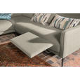 ECKSOFA in Flachgewebe Beige  - Anthrazit/Beige, Design, Textil/Metall (230/254cm) - Ambiente