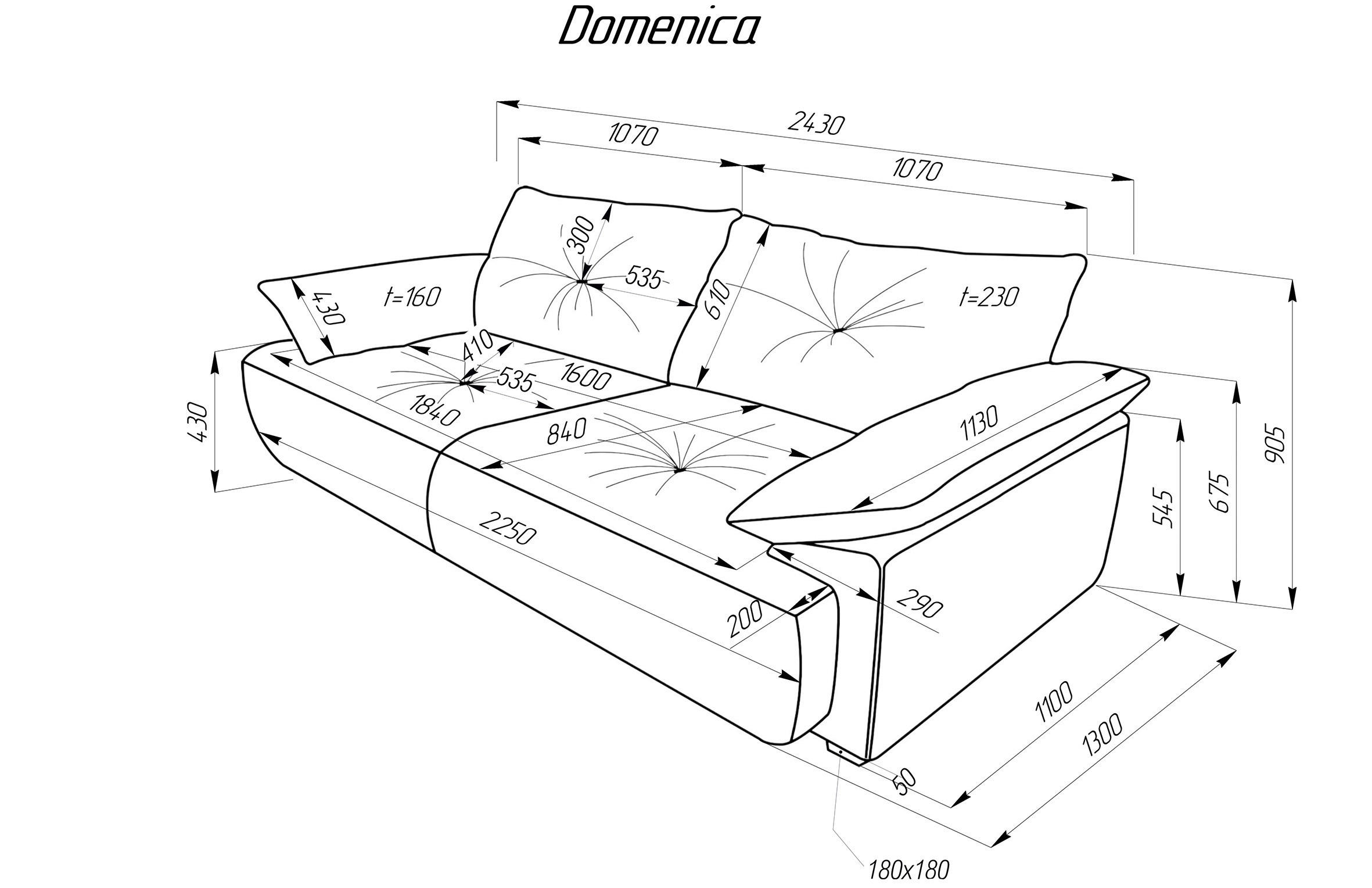 Thumbnail - Ambia Home Bigsofa, Dunkelbraun, Textil, 2-Sitzer, 243x90.5x130 cm, Rücken echt, Wohnzimmer, Sofas & Couches, Sofas, Big...