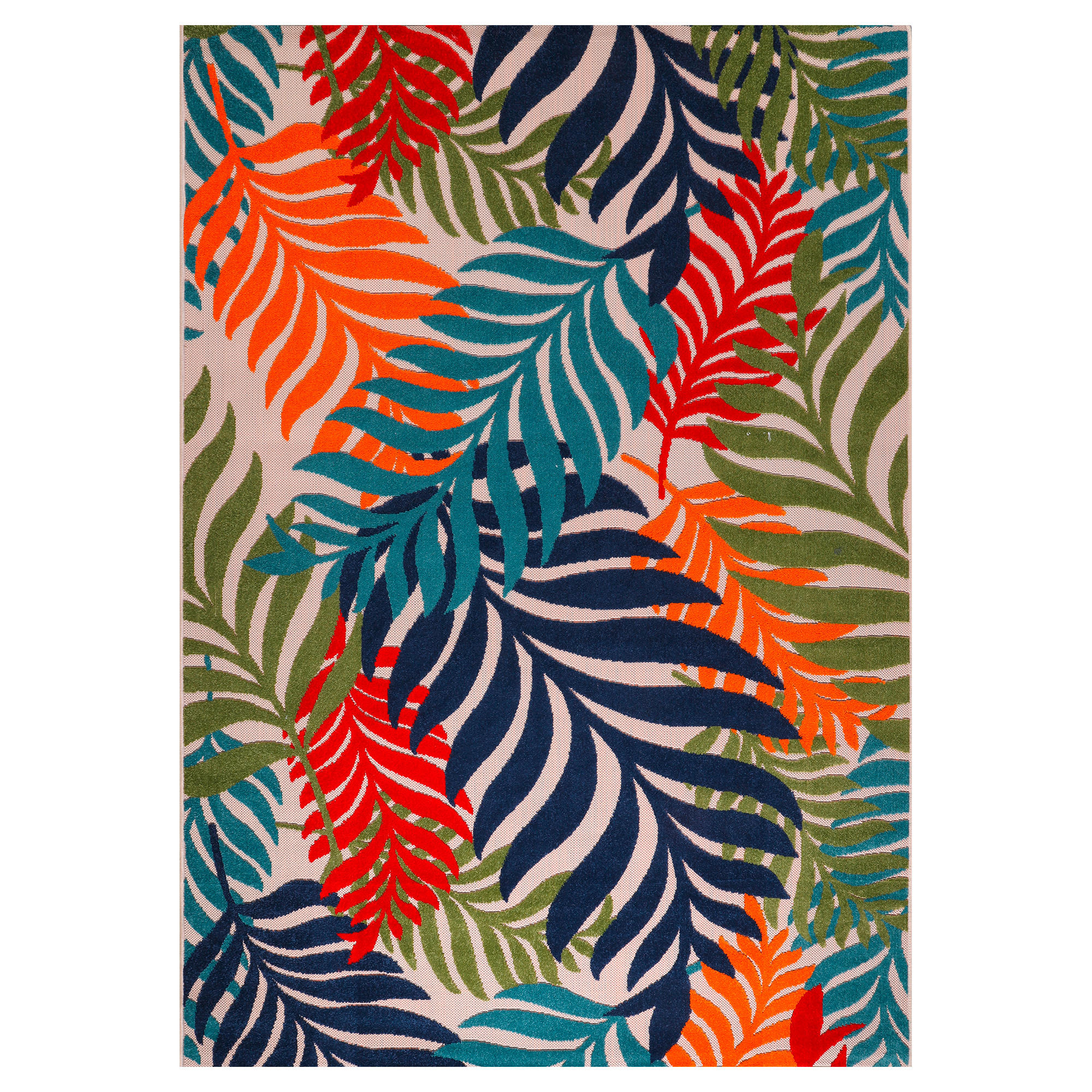 OUTDOORTEPPICH 60/110 cm Floral  - Multicolor, LIFESTYLE, Kunststoff/Textil (60/110cm) - Novel