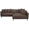 ECKSOFA Chenille Braun  - Buchefarben/Braun, Konventionell, Holz/Textil (276/162cm) - Carryhome
