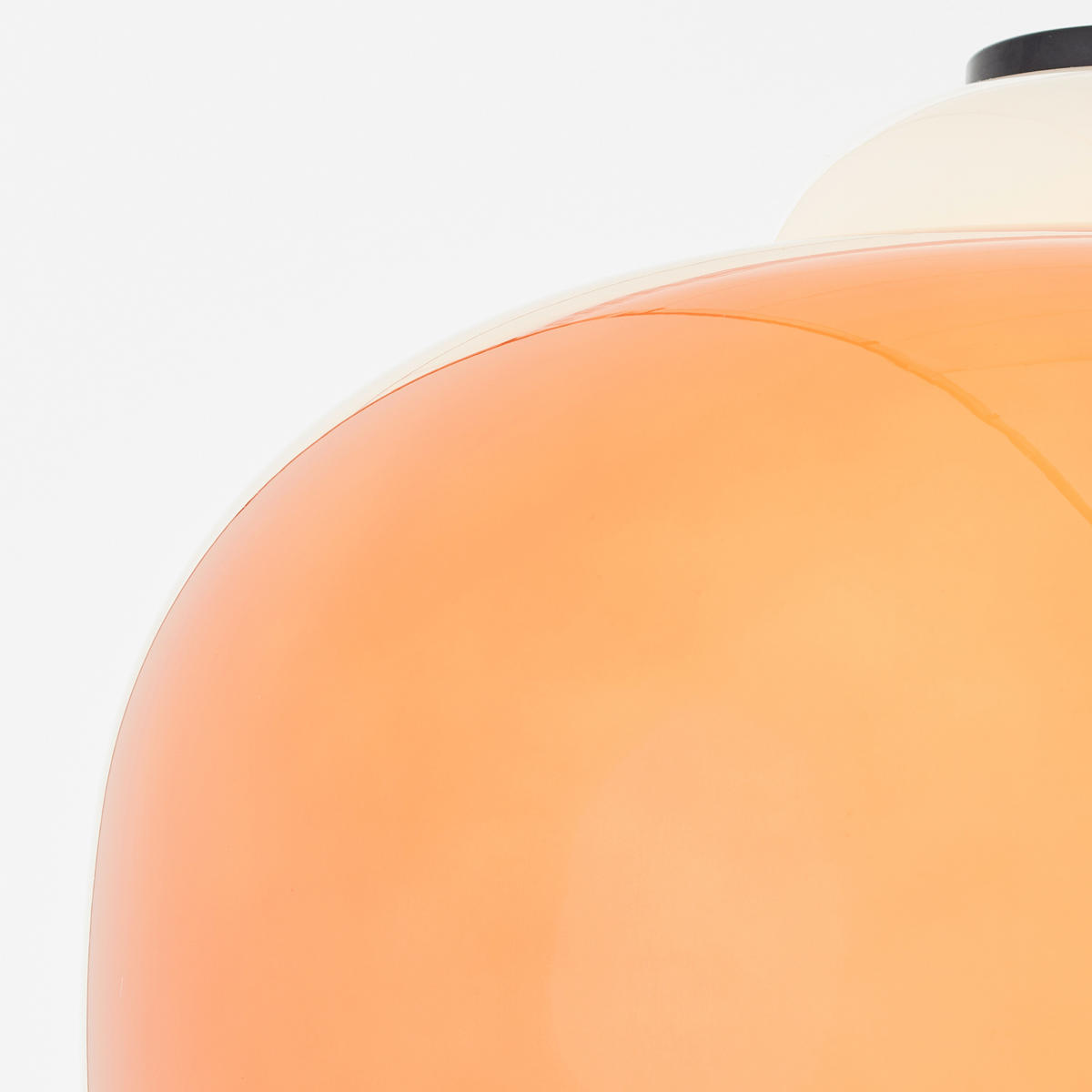 LAMPE À PENDENTIF 30/128,5 cm    - orange, Design, métal/verre (30/128,5cm) - Brilliant