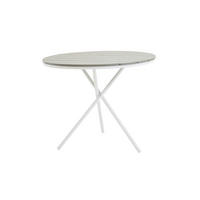 UTEBORD metall, plast rund  - vit/grå, Modern, metall/plast (90/74cm) - Gardenson