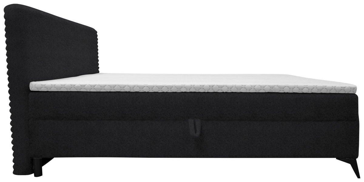 BOXBETT 160/200 cm  in Anthrazit  - Anthrazit/Schwarz, Design, Holz/Holzwerkstoff (160/200cm) - Xora