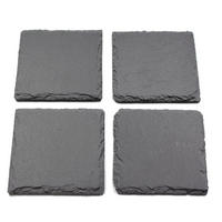 SADA PODLOŽIEK - čierna, Basics, kameň (10/10cm) - Ambia Home