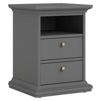 SÄNGBORD i grå  - mässingsfärgad/grå, Design, metall/trämaterial (43,6/58,8/40cm) - Best Price