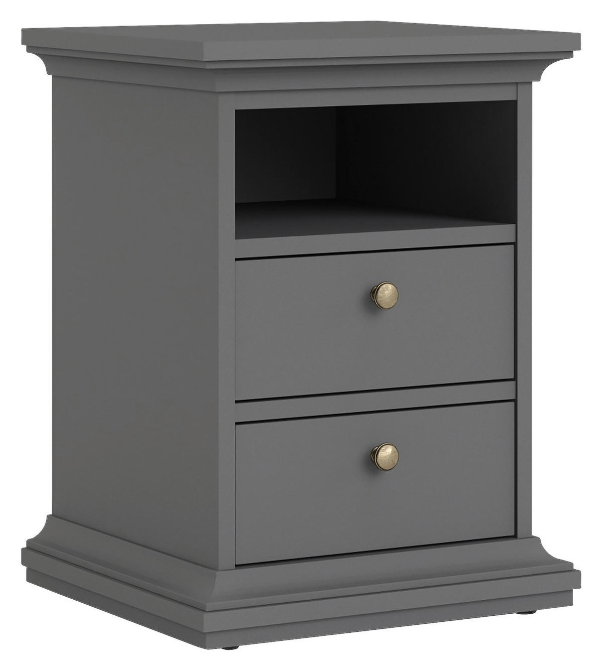 SÄNGBORD i grå  - mässingsfärgad/grå, Design, metall/trämaterial (43,6/58,8/40cm) - Best Price