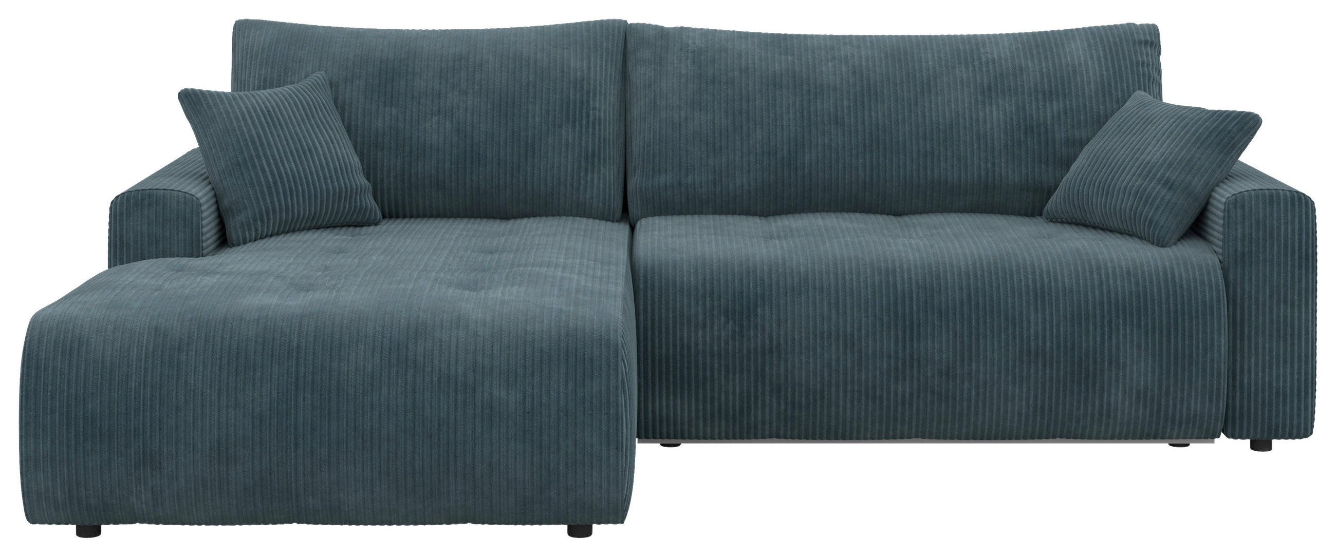 ECKSOFA - Petrol/Schwarz, KONVENTIONELL, Kunststoff/Textil (192/270cm) - Carryhome