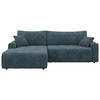 ECKSOFA - Petrol/Schwarz, KONVENTIONELL, Kunststoff/Textil (192/270cm) - Carryhome