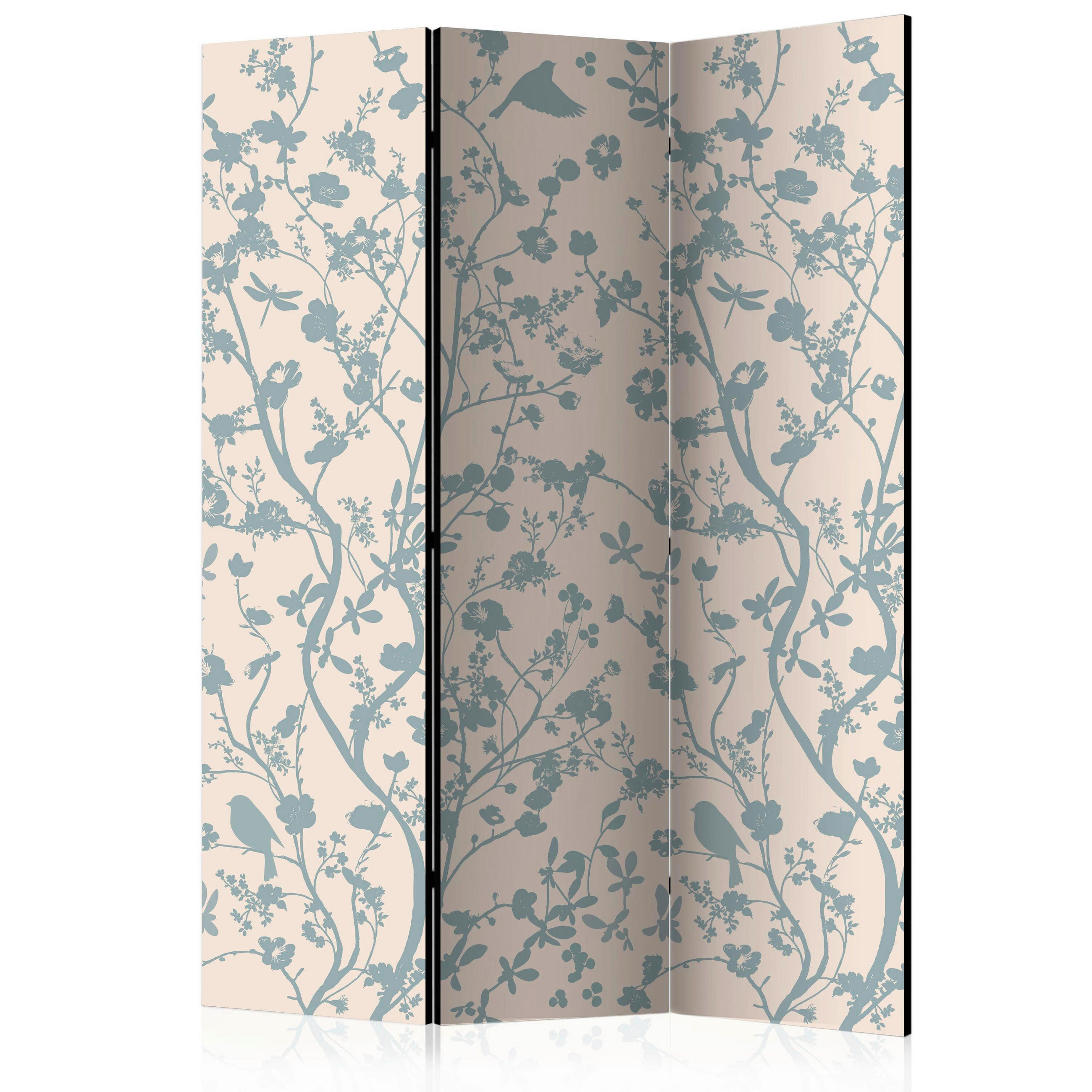 artgeist Paravent Hellblau, Beige 135x172x3 cm