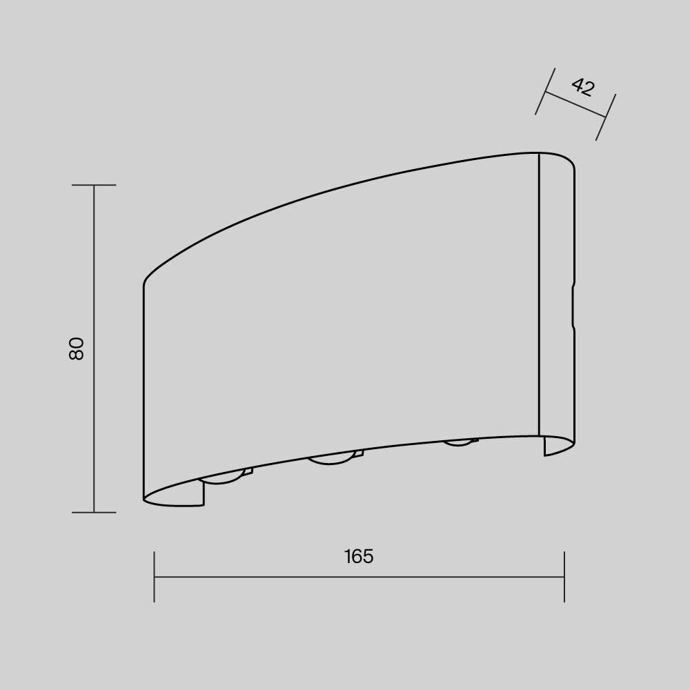 Thumbnail - Maytoni AUßENLEUCHTE, Schwarz, Metall, F, 4.2x8x16.5 cm, CE, gleichmäßige Lichtverteilung, Lampen & Leuchten, Außenbeleu...