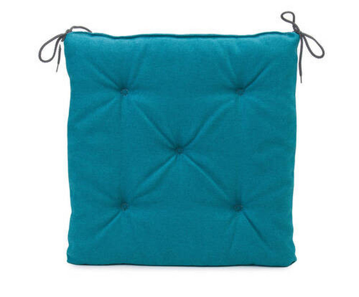 PODSEDÁK, 40/40/4 cm - petrolej, Basics, textil (40/40/4cm) - Novel