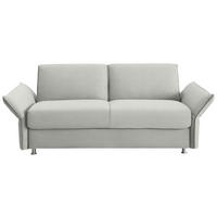 SCHLAFSOFA  in Flachgewebe Hellgrau  - Chromfarben/Hellgrau, Design, Textil/Metall (194-234/88/101cm) - Bali