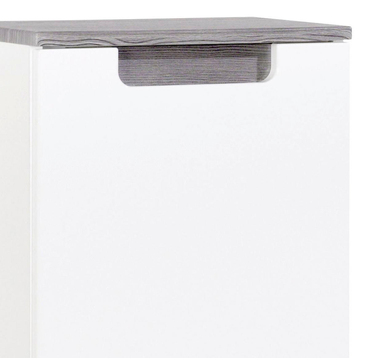 UNTERSCHRANK 40/105/27 cm   - Weiß/Silbereichenfarben, MODERN, Holzwerkstoff (40/105/27cm) - Held